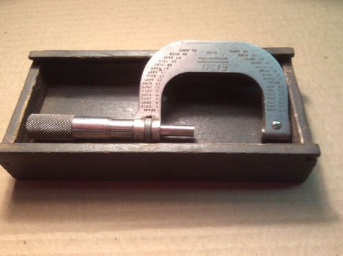 1-2in brown and sharpe micrometer #45 with wood box for sale