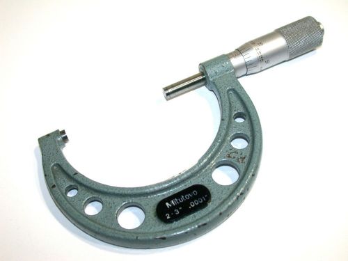 MITUTOYO 2 TO 3&#034; .0001&#034; MICROMETERS 103-115  FREE SHIPPING