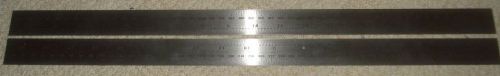 Starrett 636-500 scale regular steel spring tempered millimeter and inch grads for sale