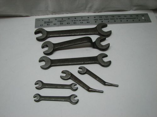 LOT OF 7 MACHINIST WRENCHES/TOOLS DAVIS &amp; FURBER MACHINE CO.