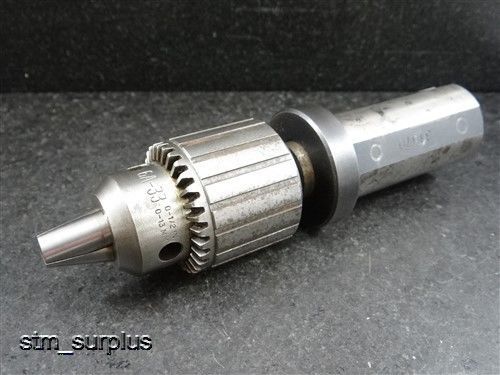 Jacobs no 6a-33 drill chuck 1/2&#034; capacity w/ 3mt shank &amp; 1-1/2&#034; bushing for sale