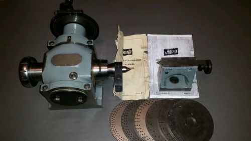 Hardinge Indexing / Dividing Head with Plates and Tail Stock ( Excellent !!!!! )