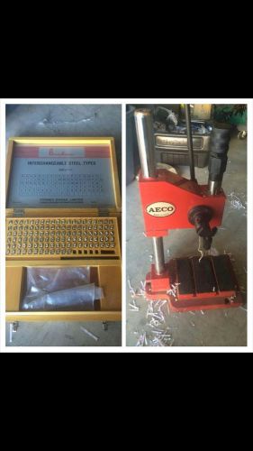 AECO MANUAL STEEL STAMPING MACHINE WITH 6MM SET!!! LOOK!!!