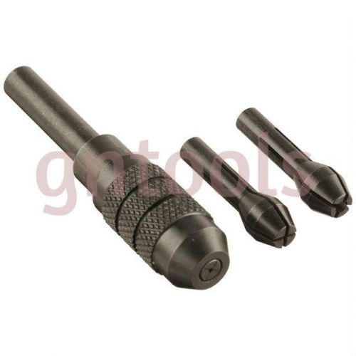 Gn1170 pin chuck set +3 collets 0mm to 2.5mm drill bits suit lathe vice &amp; drills for sale