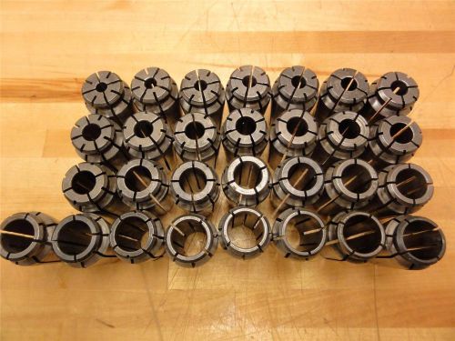 WoW (29) Assorted AF Acura Flex 3/4&#034; Series Collets, 17/64&#034; to 49/64&#034;  64ths