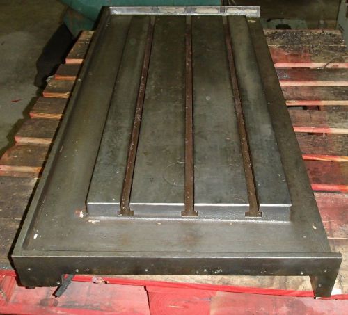 47&#034;x23&#034;x5&#034; steel welding t-slotted table cast iron layout plate t-slot weld for sale