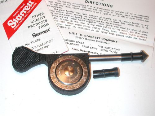 Vintage NOS Starrett USA Machine Spindle Speed Indicator Box Set c/w Acces.