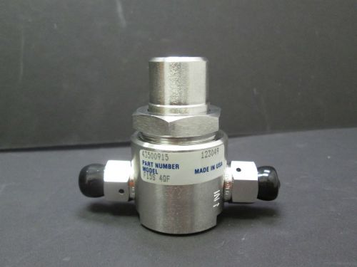 NEW INLINE SS GAS FILTER 1/4&#034; PARKER NPT COMPRESSION FITTINGS .5 MICRON FILTER
