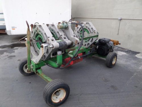 2005 mcelroy 1800901 gas powered pipe fusion machine hdpe poly welder w/trailer for sale