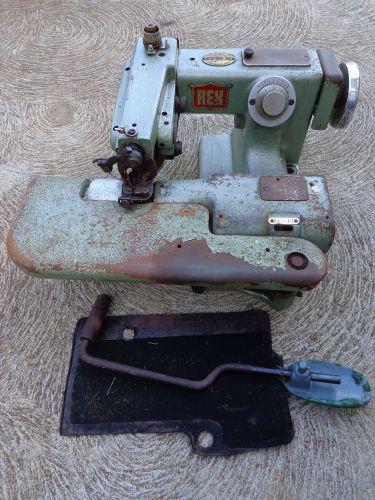 Vintage lieberman rex blindstitch sewing machine model 618-2 cast iron for sale
