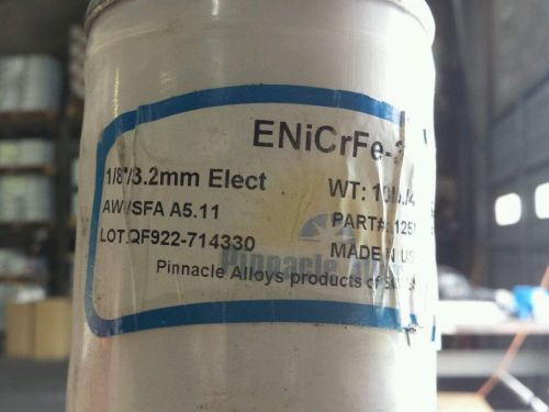 Pinnacle Alloys ENiCrFe-3 1/8&#034; x 10lb tube of electrodes