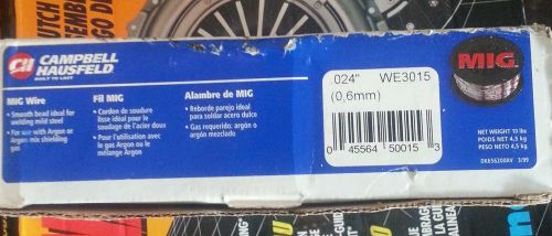 Campbell Group MIG Welding wire .024 Dia. WE3015 11# spool use with Aragon gas