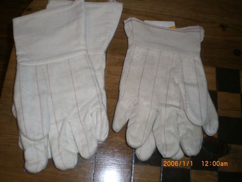 COTTON HEAVY ALL PURPOSE WORK GLOVES ,LOT OF 2