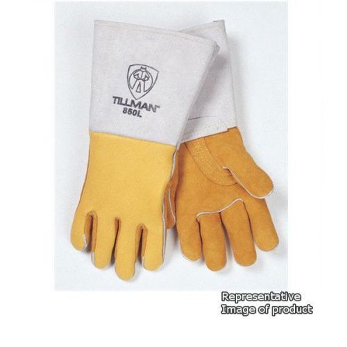 Tillman 850 Premium Top Grain Golden Elkskin Welding Gloves, Small