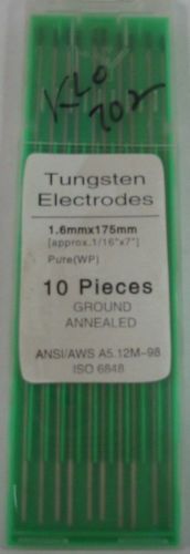 Tungsten electrodes 1/16&#034; x 7&#034; pure for sale