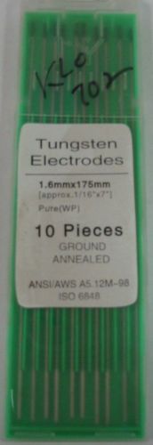 TUNGSTEN ELECTRODES 1/16&#034; x 7&#034; PURE