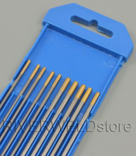 1.5% lanthanated wl15 tig welding tungsten electrode assorted size 3/32~1/8,10pk for sale