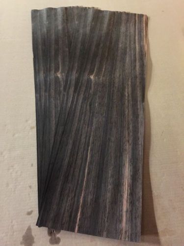Wood Veneer Ebony 8x34 5 Pieces Total Raw Veneer &#034;EXOTIC&#034; EB1 1-7-14