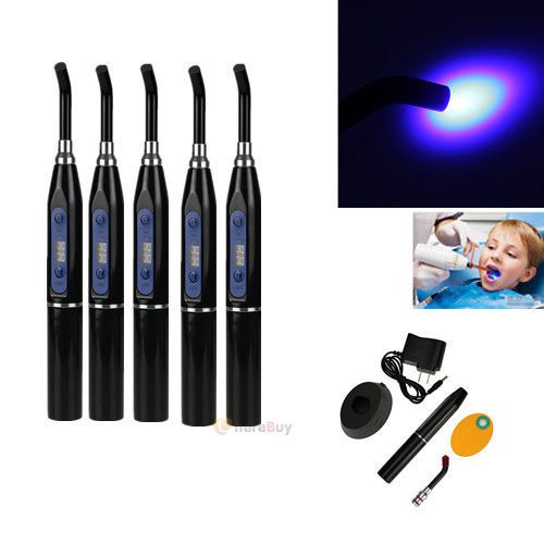 5xnew dental 10w wireless cordless led curing light lamp 1600mw us ship for sale