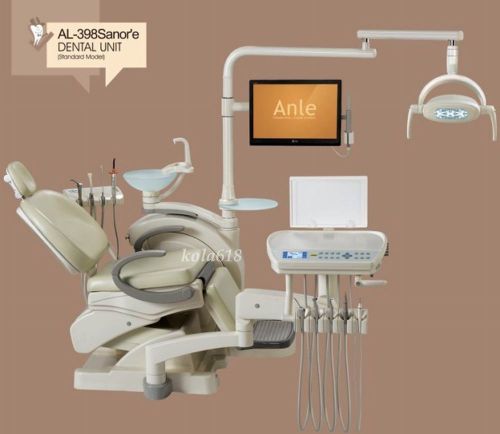 Computer controlled dental unit chair fda ce approved al-398sanor&#039;e hard leather for sale