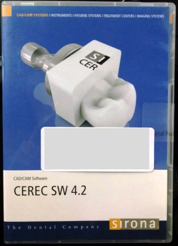 CEREC SW 4.2 Bluecam Omnicam Software CD with Upgrade licence.