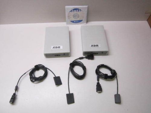 Lot of 3 XDR Digital X-Ray Sensors -1 Size 1 &amp; 2 Size 2 - w/ 2 Docking Stations