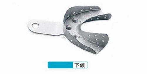 KangQiao 1 pair Dental Aluminium Impression Tray 1# with holes