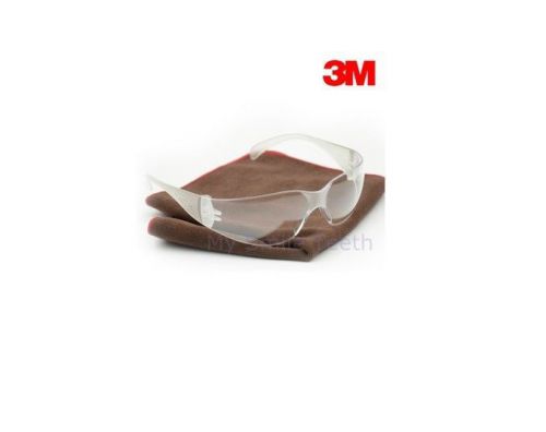 2 Pieces 3M  Virtua  Protective Eyewear Clear Frame Clear Uncoated Lens