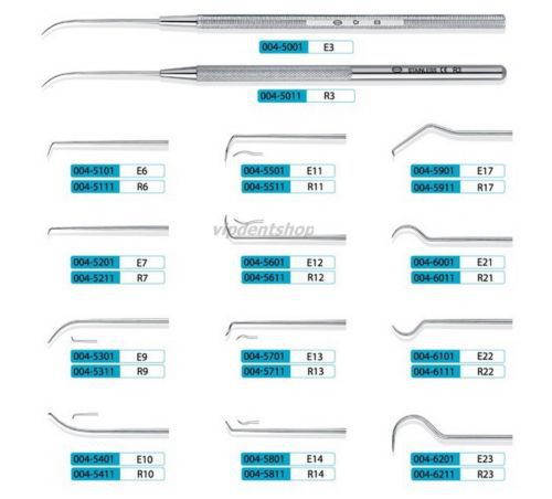 10PC KangQiao Dental Instrument Explorers E7(4.5mm eight-angle handle)004-5201