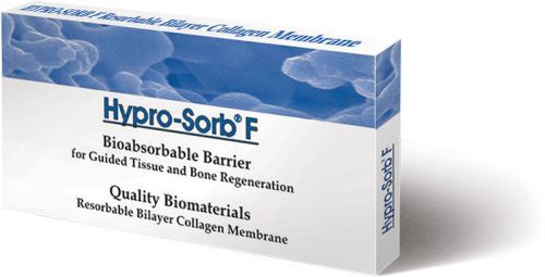 Bilayer collagen membrane hypro-sorb f - 30 x 40 mm dental implant bone graft ce for sale