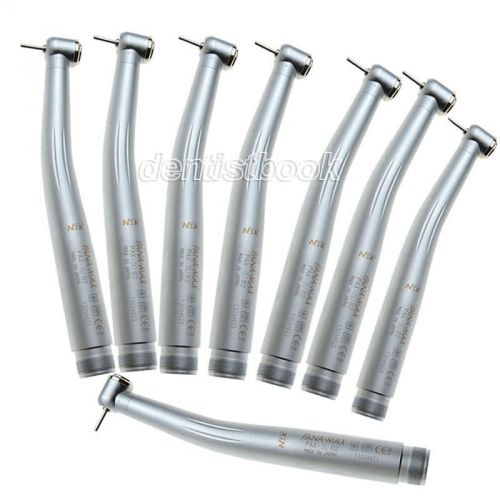 8 pcs dental nsk style pana max push button 3 way high speed handpiece 2 hole for sale