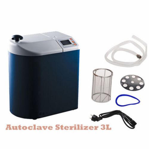 Dental portable surgical vacuum steam disinfection autoclave sterilizer mini 3l for sale