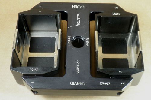 Qiagen Sigma 09100 Microplate Centrifuge Rotor w/(2) 09158 Buckets
