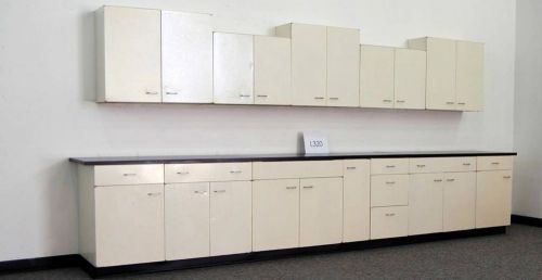LABORATORY LAB CABINETS / CASEWORK 15&#039; BASE / 14&#039; WALL