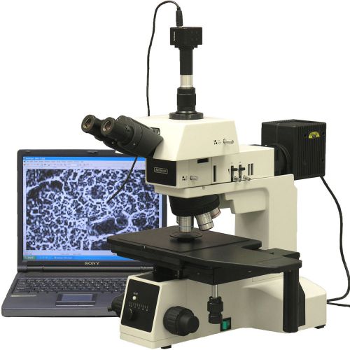 50X-500X Polarizing Darkfield Metallurgical Microscope with 3MP Digital Camera