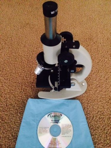 LabPaq Microscope 600x with 100x Oil Immersion Lens, Puck Light w/Lab manual CD
