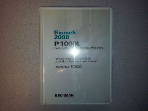 Beckman Biomek 2000 P1000L Single Tip Pipette Tool w/Liquid Level Sensing