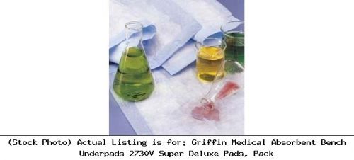 Griffin medical absorbent bench underpads 2730v super deluxe pads, pack for sale
