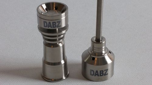 Domeless GR2 titanium nail 14mm &amp; 18mm female socket FREE CARB CAP!