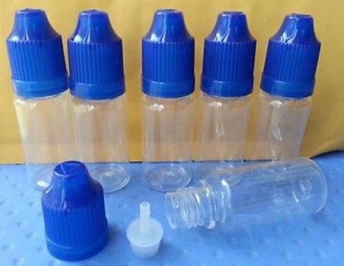 NEW 20pcs 10ML BLUE Empty Plastic PET Squeezable Dropper Bottles Eye Liquid