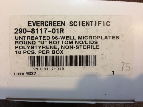 NEW EVERGREEN 290-8117-01R 96-WELL MICROPLATES ROUND BOTTOM (80 PCK)