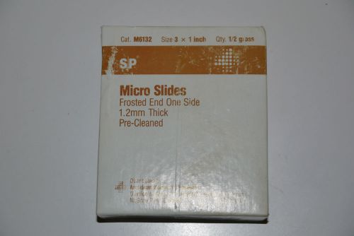 NEW AMERICAN SCIENTIFIC PRODUCTS M6132 SP MICRO SLIDES FROSTED END 1.2MM THICK