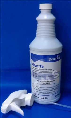 Diversey VIREX TB Ready-to-Use Disinfectant Cleaner QT 946mL 04743 Virucide USA