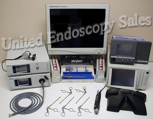Stryker 1288 hd tps arthroscopy tower endoscopy endoscope - warranty!! for sale