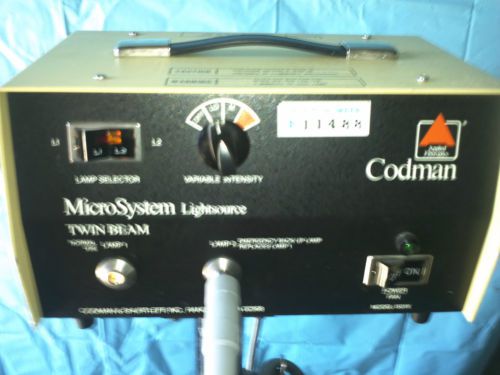 Codman Microsystem Twin Beam Lightsource with headset