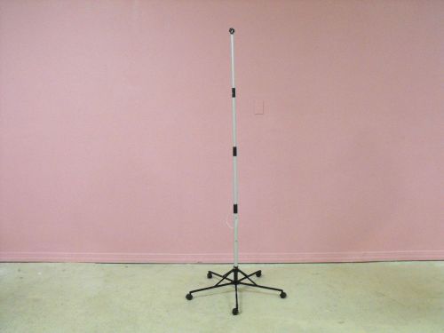Iv pole by sharps pitch-it portable rolling portable 2 bag capacity for sale