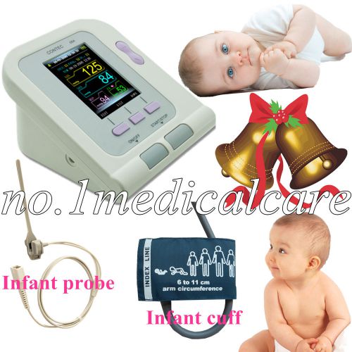 CONTEC08A Digital Blood Pressure Monitor+6-11cm Cuff+Infant SpO2 Probe,CONTEC