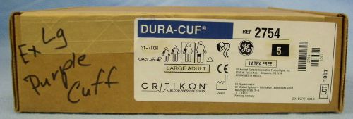 1 Box of 5 Critikon /GE Dura-Cuf BP Cuffs #2754