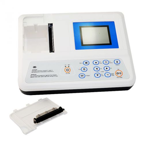Digital 3-channel Electrocardiograph ECG &amp;&amp; EKG Machine 5.7 inch LCD