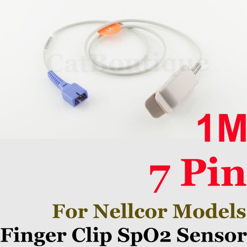 Audlt finger clip spo2 sensor for nellcor 7 pin for sale
